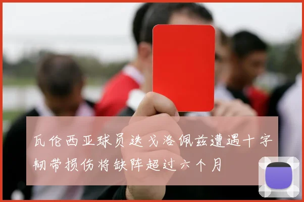 瓦伦西亚球员迭戈洛佩兹遭遇十字韧带损伤将缺阵超过六个月